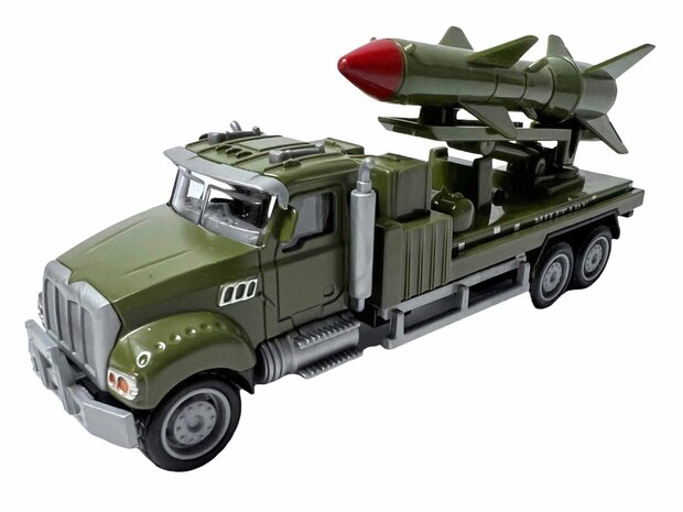 DIE CAST Luchtverdediging Raket Truck.