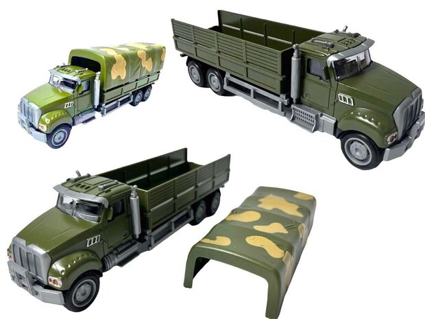 DIE CAST Camion de missiles de d&eacute;fense a&eacute;rienne.