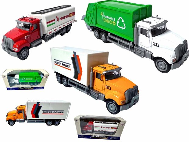 Die-cast trucks Model Toys.