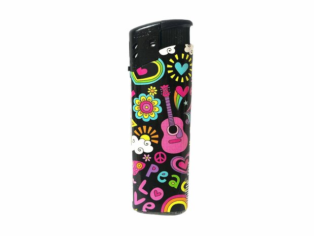 Unilite klik aanstekers - Peace - electronic lighters - navulbaar Tray (50stuks)