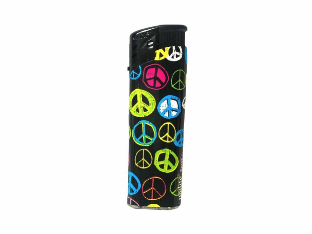 Unilite klik aanstekers - Peace - electronic lighters - navulbaar Tray (50stuks)