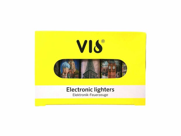 Click lighters with EU cities print.G