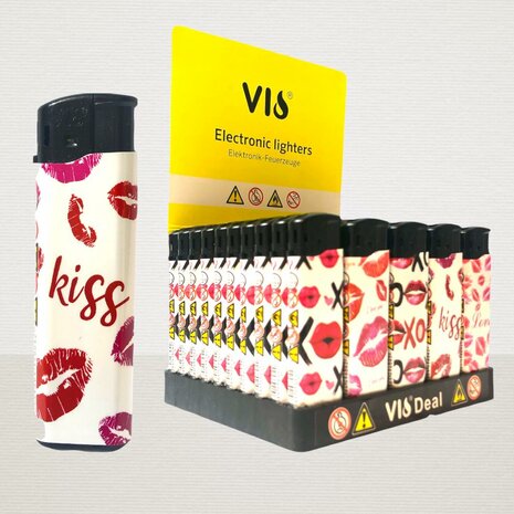 Lighters Click 50 pieces Kiss.