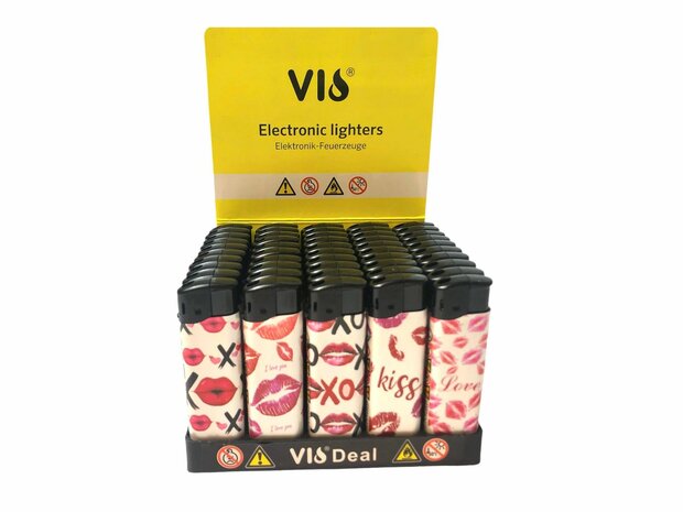 Lighters Click 50 pieces Kiss.