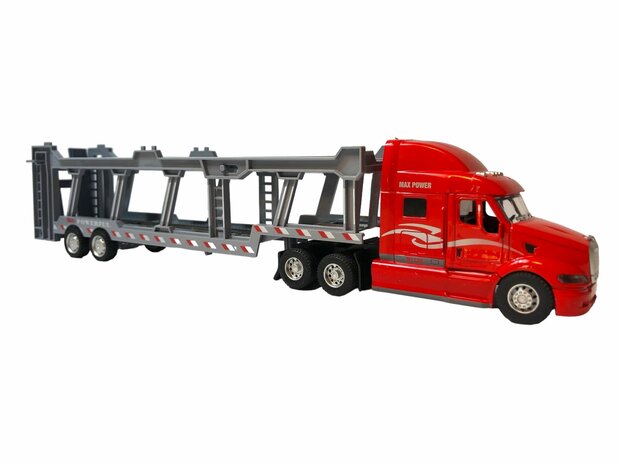 Vrachtwagen autotransporter&nbsp;+ 2 mini 3in1 - pull-back drive.