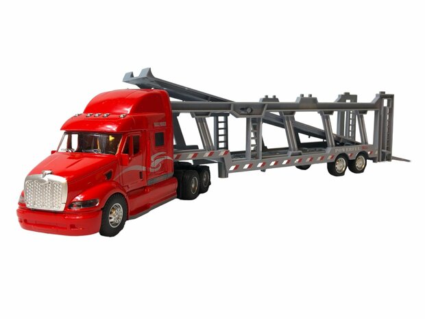 Truck car transporter + 2 mini 3in1 - pull-back drive.