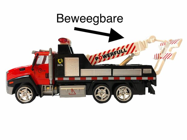 DIE-CAST Truck car transporter + fire engine 2in1 - pull-back drive.