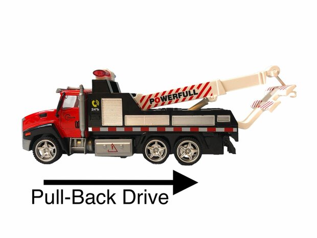 DIE-CAST Truck Autotransporter + Feuerwehrauto 2in1 - R&uuml;ckzugsantrieb.