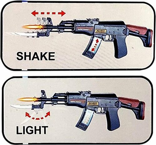 pistolet jouet avec son et &eacute;clairage LED 41.2CM