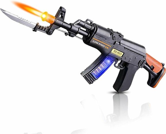 Spielzeugpistole mit Sound und LED-Beleuchtung 41,2 cm