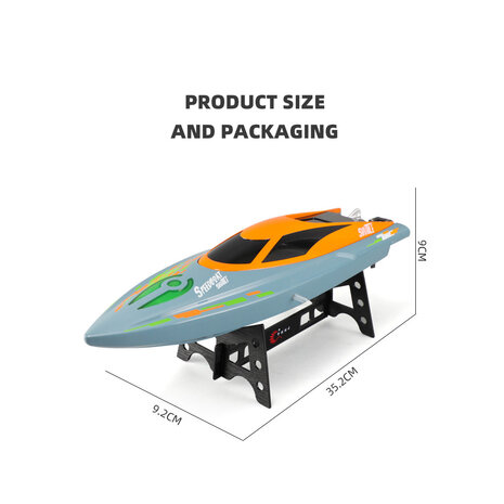 RC Boat - Speedboat Maniac X - 20KM/H - 2.4Ghz - TKKJ H122