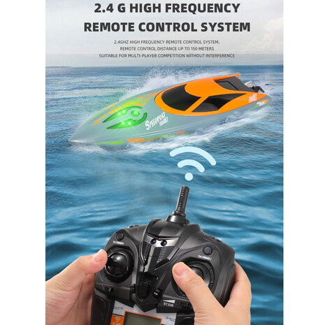 RC Boat - Speedboat Maniac X - 20KM/H - 2.4Ghz - TKKJ H122