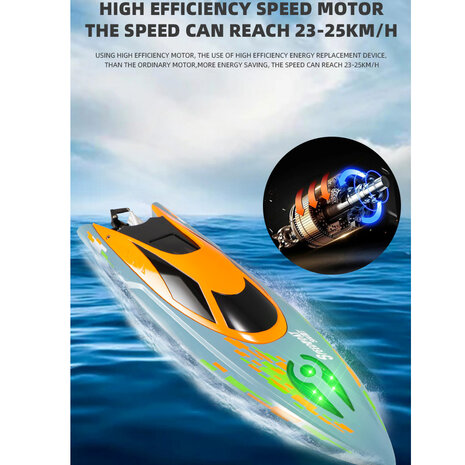 RC-Boot &ndash; Schnellboot Maniac X &ndash; 20 km/h &ndash; 2,4 GHz &ndash; TKKJ H122