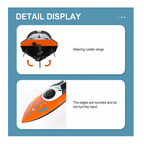 RC-Boot - Rennboot TKKJ H123 - 20 km/h - 2,4 GHz