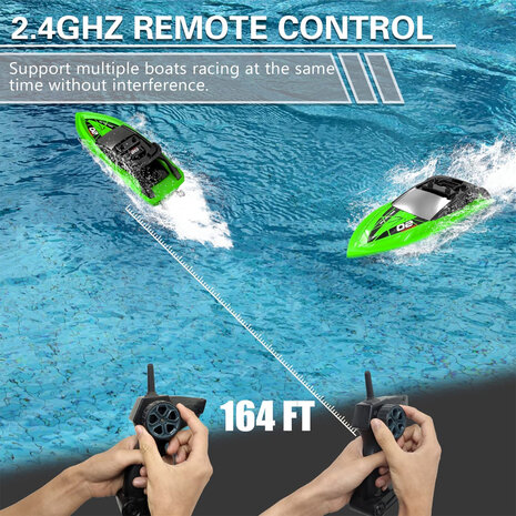 Rc boat toy - H131 - rechargeable - 2.4ghz controllable - 10km/h