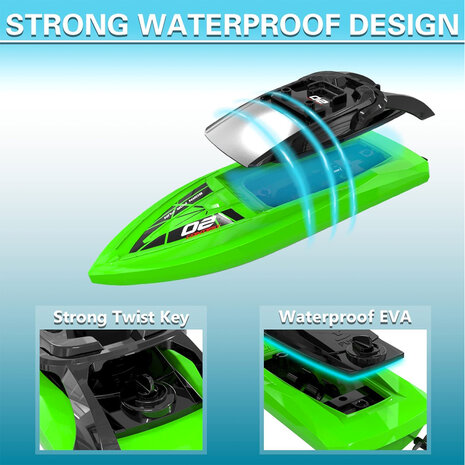 Rc boat toy - H131 - rechargeable - 2.4ghz controllable - 10km/h