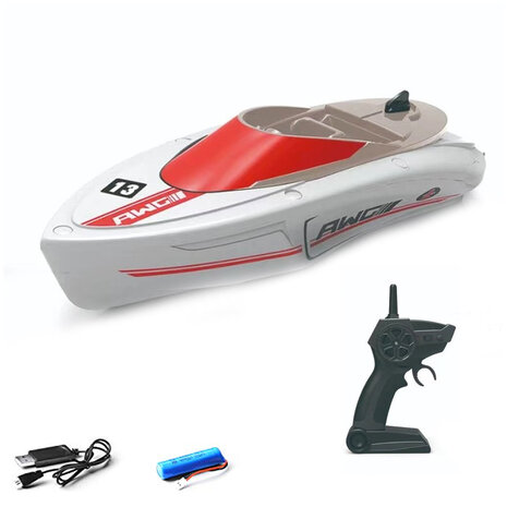 Rc boat - H133 TKKJ -10km/h - rechargeable - 2.4ghz -1:47