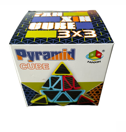 Pyraminx cube - brainteaser - pyramid shape - 9.5CM b 