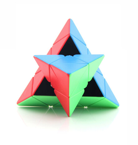 Pyraminx kubus - breinbreker - piramide vorm - 9.5CM