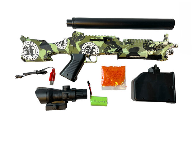 Gel Blaster- orbeez geweer - compleet set - oplaadbaar - 80CM