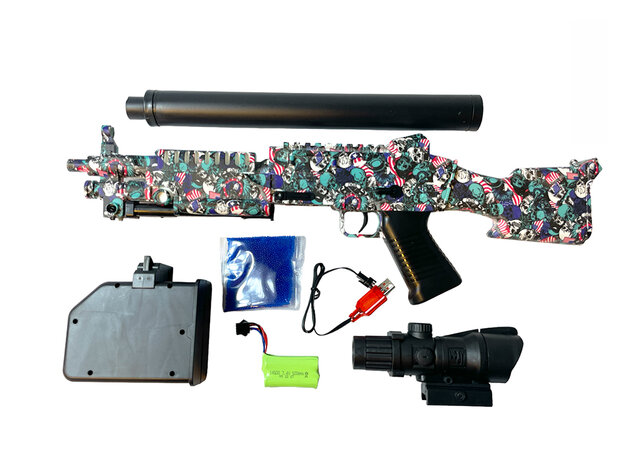 Gel Blaster- Orbeez-Gewehr - kompletter Satz - wiederaufladbar - 80CM