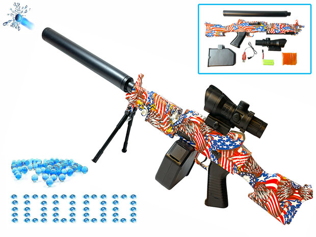 Gel Blaster- orbeez geweer - compleet set - oplaadbaar - 80CM j