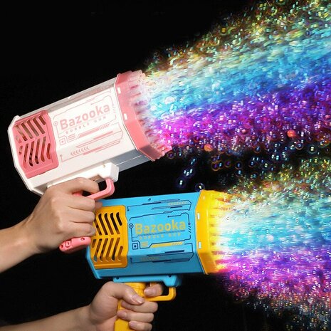 Bubble Gun Bazooka - bubble gun - 69 holes - rechargeable