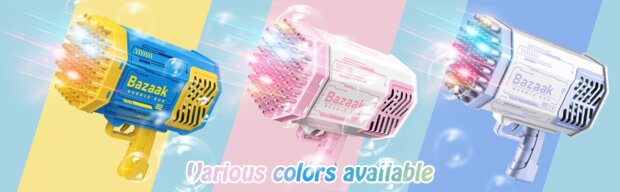 Bubble Gun Bazooka - bellenblaas pistool - 69 gaten - oplaadbaar