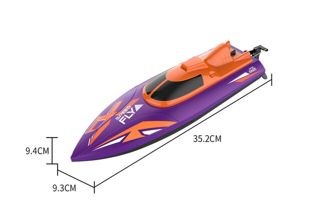 Radiografische boot - H110 -2.4ghz -20KM/U