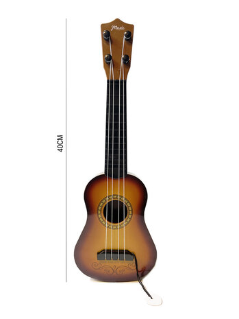 Gitarre mit 4 Saiten - 40 cm - Spielzeuggitarre