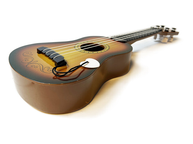 Gitarre mit 4 Saiten - 40 cm - Spielzeuggitarre