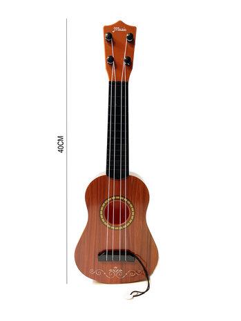 Gitarre mit 4 Saiten - 40 cm - Spielzeuggitarre