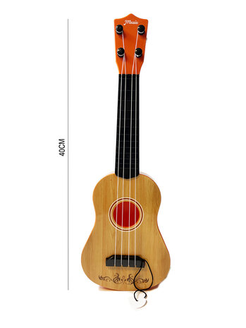 Gitarre mit 4 Saiten - 40 cm - Spielzeuggitarre