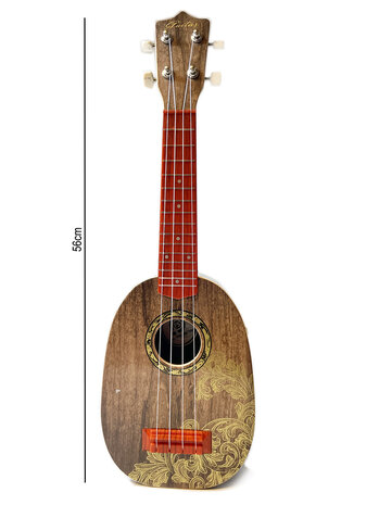 Guitare jouet &agrave; 4 cordes - 56 cm