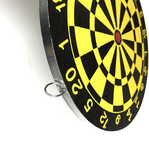 DARTBORD - INCL. 6 DARTS - 36.5 CM