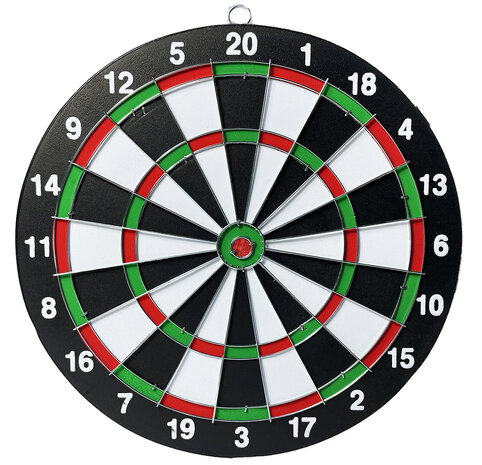 Dartbord - 6 dart pijlen - 36.5 cm
