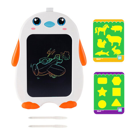 LCD pad Pingu&iuml;n- Tekentablet incl. 2 pennen - Draw pad - tekenbord