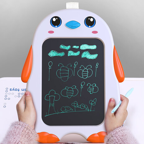 LCD pad Pingu&iuml;n- Tekentablet incl. 2 pennen - Draw pad - tekenbord