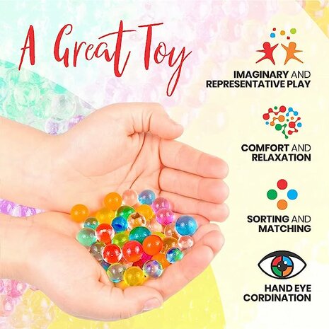 Gel balls - 10,000 pieces -orbeez balls - 7-8mm blue color