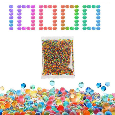 Gel balls - 10,000 pieces -orbeez balls - 7-8mm multi color