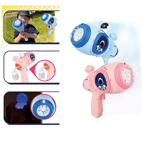 Space Gun Bubbles - Bubble gun toy - shoots bubbles automatically