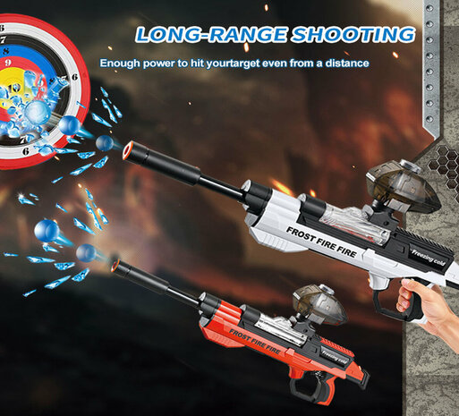 Gel Blaster - Space gun Frost Fire - compleet set - 61CM