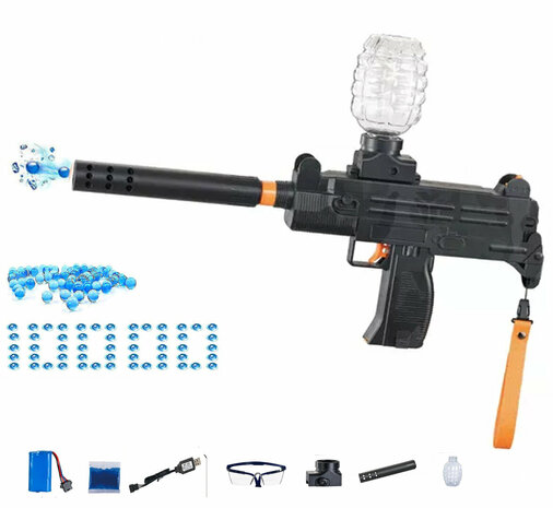 Gel Blaster - Uzi - compleet set  + balletjes -  oplaadbaar 42CM