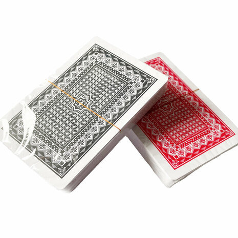 Spielkarten-Set mit 2 St&uuml;ck &ndash; wasserdicht &ndash; 100 % Kunststoff &ndash; BOVAL