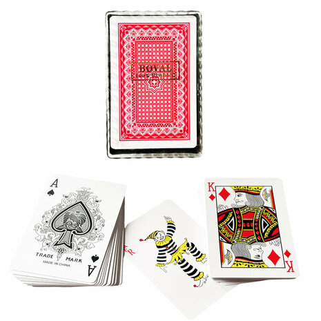 Lot de cartes &agrave; jouer - &eacute;tanche - 100% plastique - BOVAL