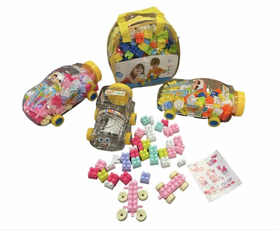 blocks with car - 65 pcs