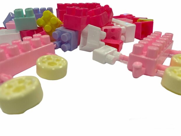 blocks with car - 65 pcs