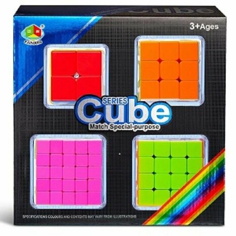 Cube set 4in1 - Magig Cube - 2x2 - 3x3 - 4x4 - 5x5