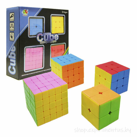 Jeu de cubes 4en1 - Magig Cube - 2x2 - 3x3 - 4x4 - 5x5