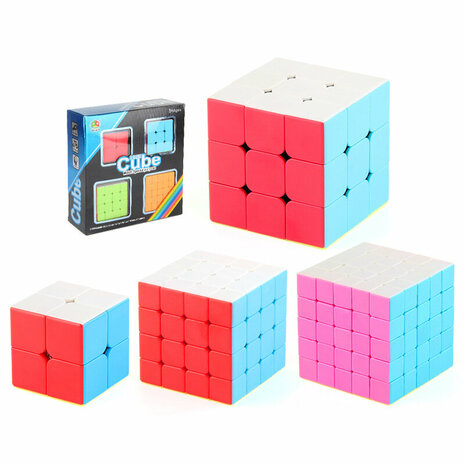 Kubus set 4in1 - Magig Cube - 2x2 - 3x3 - 4x4 - 5x5